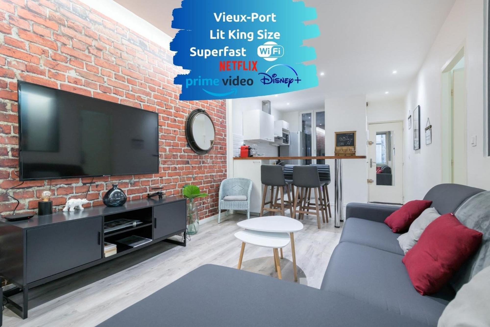 Apartament Sud Passion - Fada Vieux Port - Calme - Linge De Qualite - Lit King Size - Fibre